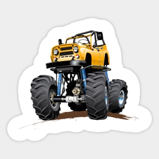 Cartoon Monster Truck Sticker